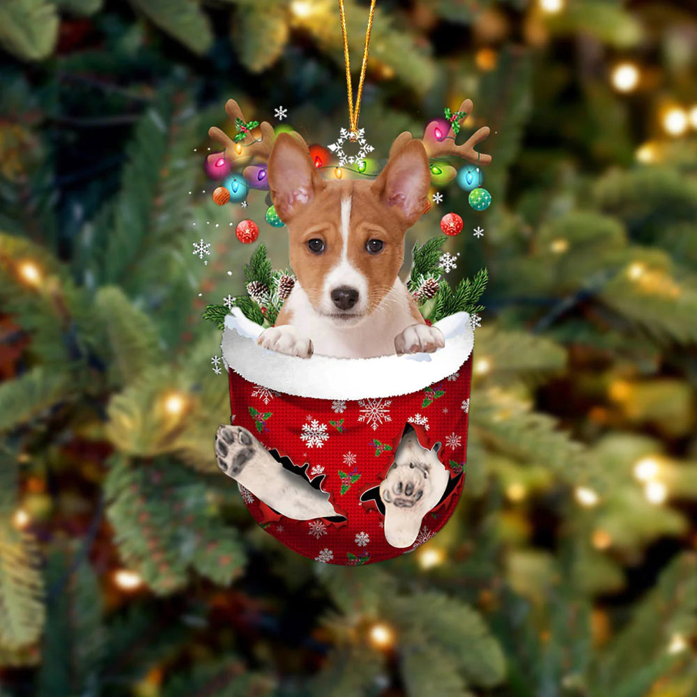 Stocking Pup Ornament