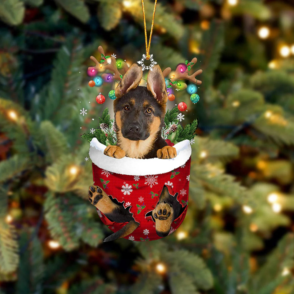 Stocking Pup Ornament