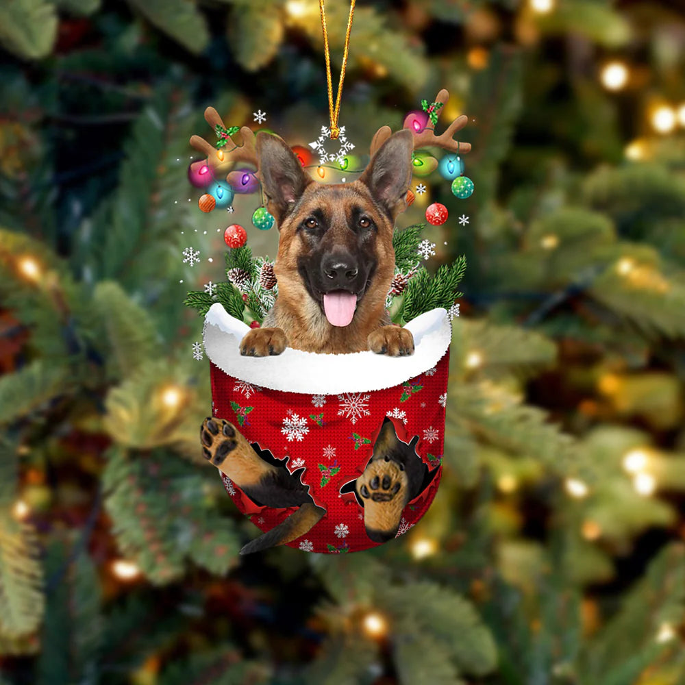 Stocking Pup Ornament